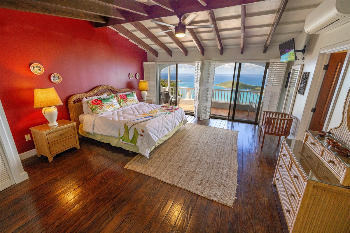 Guest suite 4 located upstairs has a large private balcony