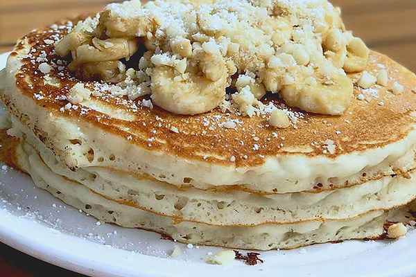 Banana Mac pancakes from Kihei Caffe