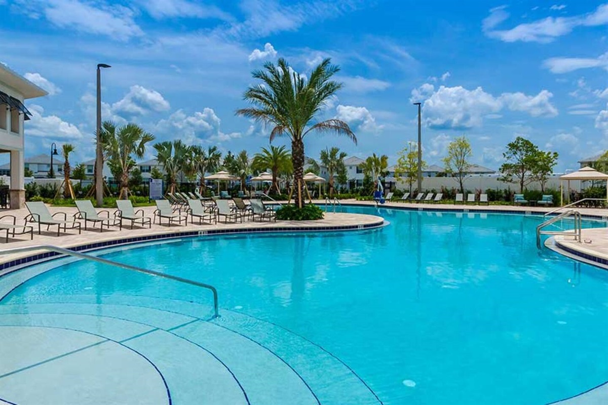 multiple sports courts, a children's water play park as well as a resort-style swimming pool with splash park.