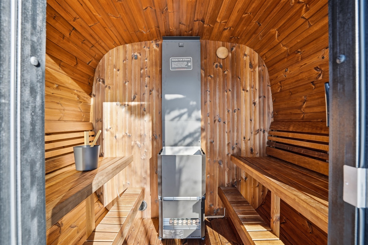Experience Ultimate Relaxation in Your Private Cedar Sauna
