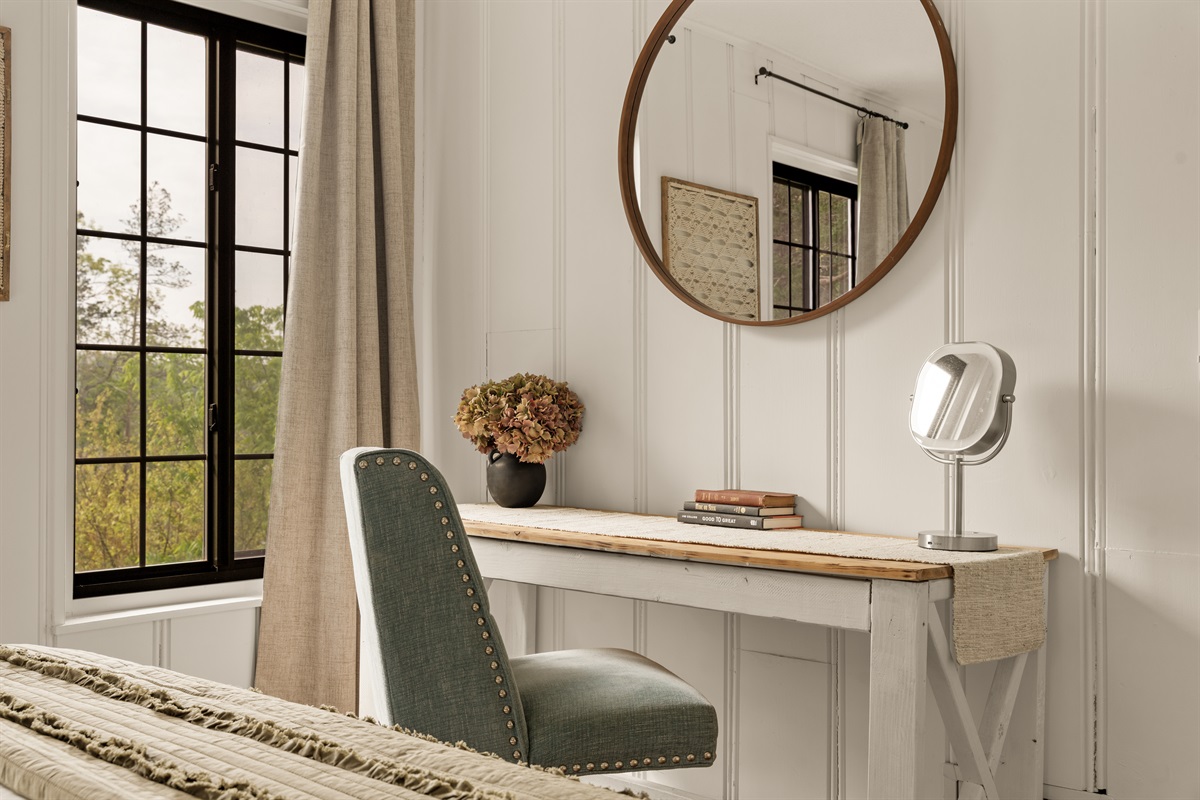 Perfect corner for getting ready or a little quiet time