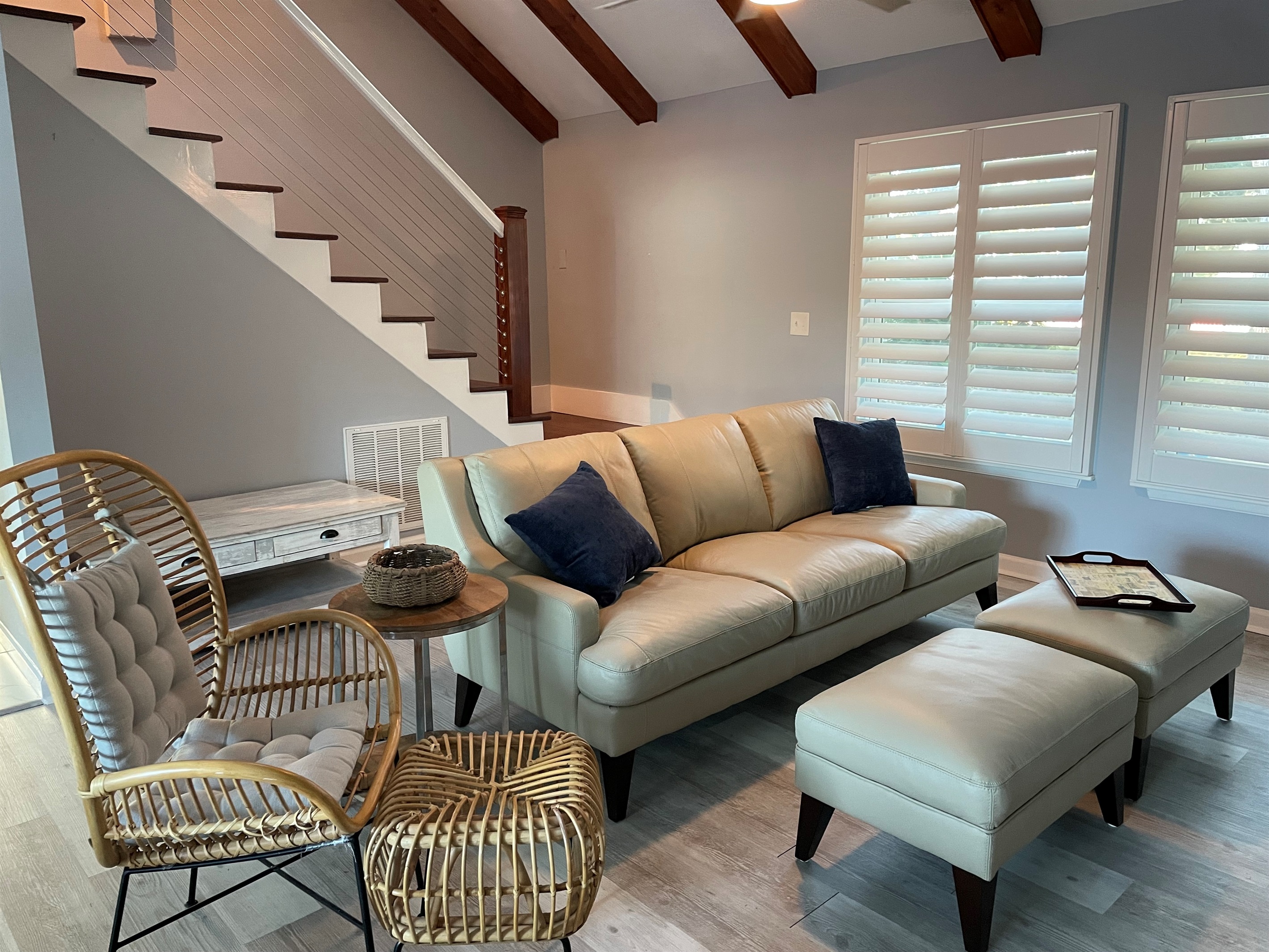 Living Room w/Leather Sofa