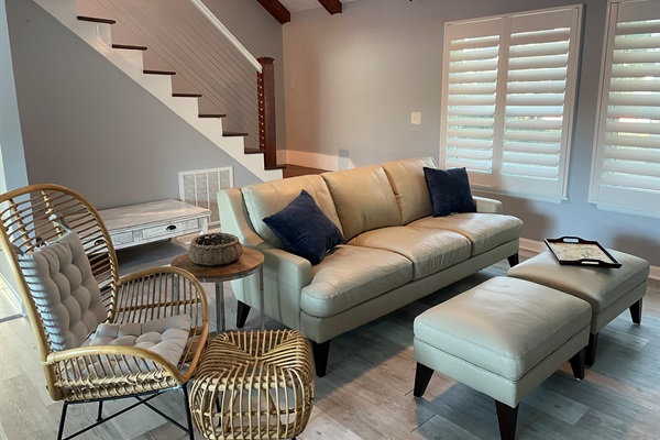 Living Room w/Leather Sofa