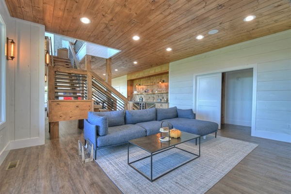 The open door is where the exercise and playroom are