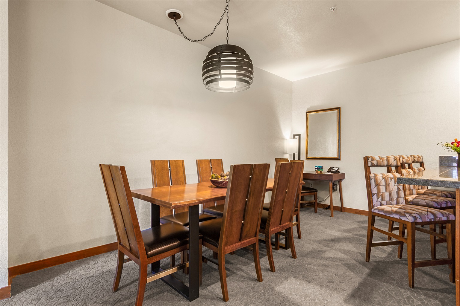 Dining area with extra kitchen seating