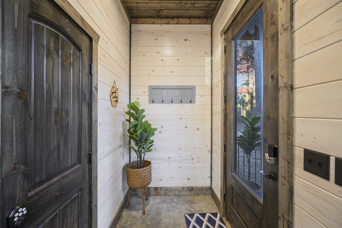 Charming entryway that whispers relaxation from the moment you arrive.