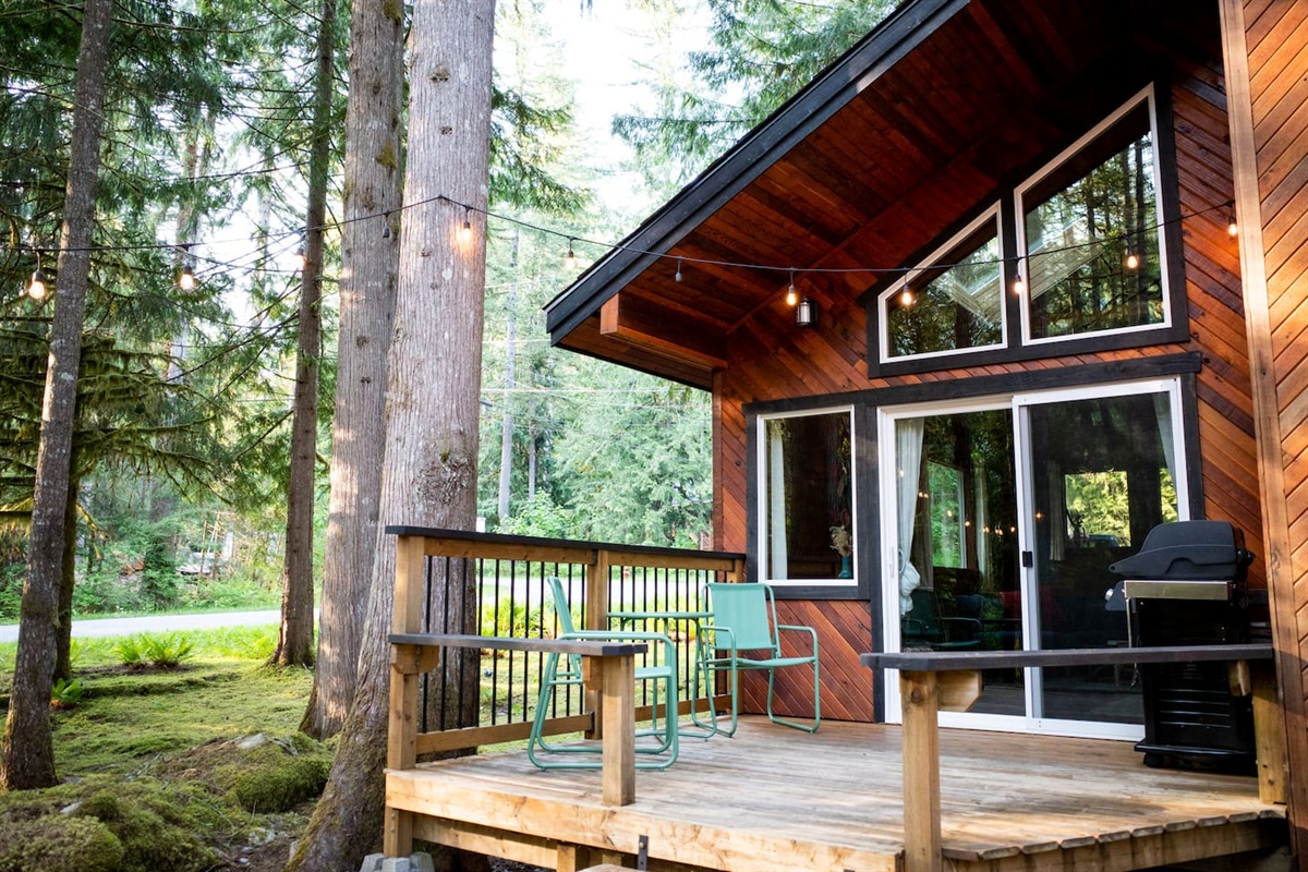Back deck BBQ dining and hang zone
