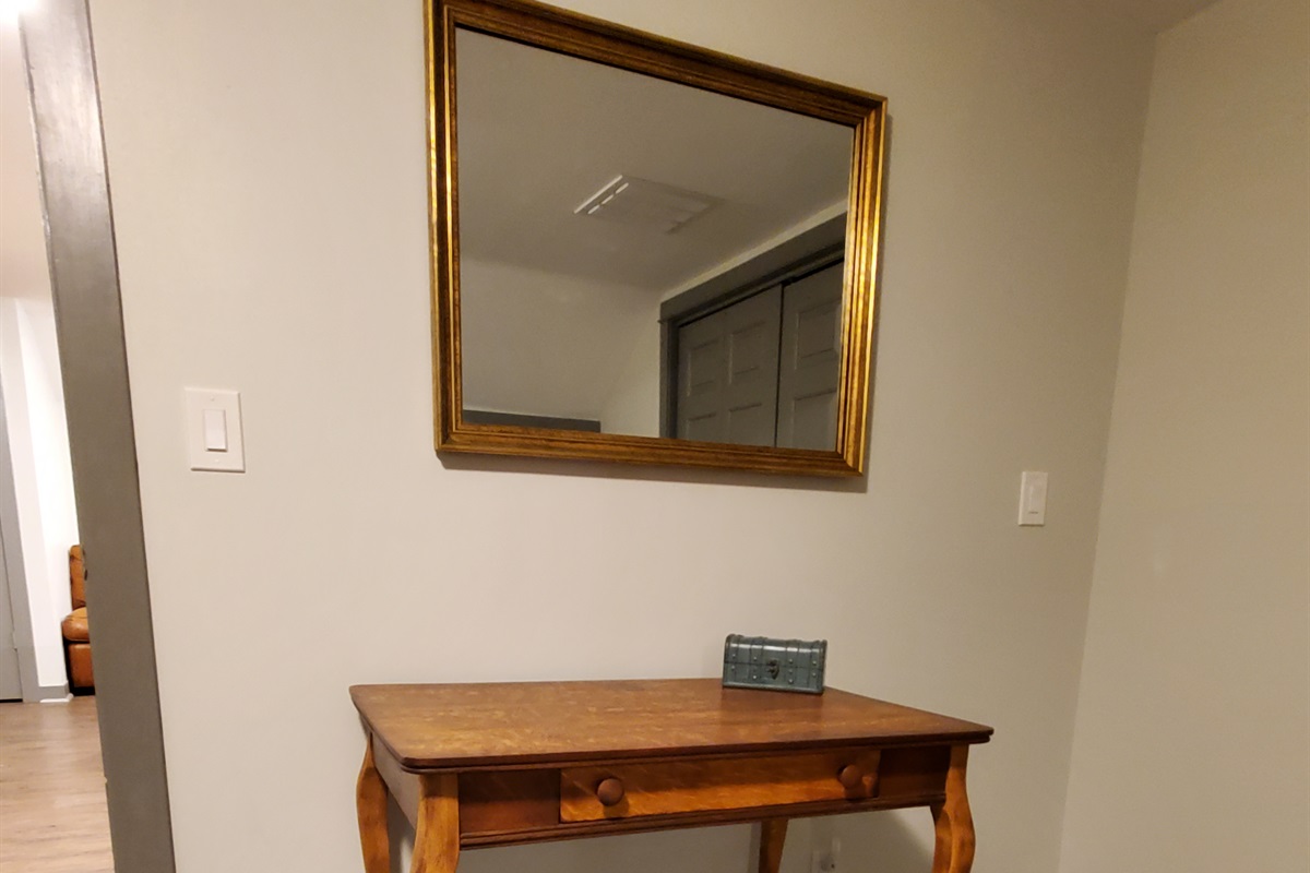 Mirror and Desk in 3rd Bedroom