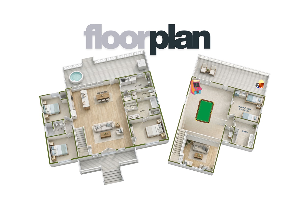 FloorPlan.. Not to Scale but gives you a general idea of the space.