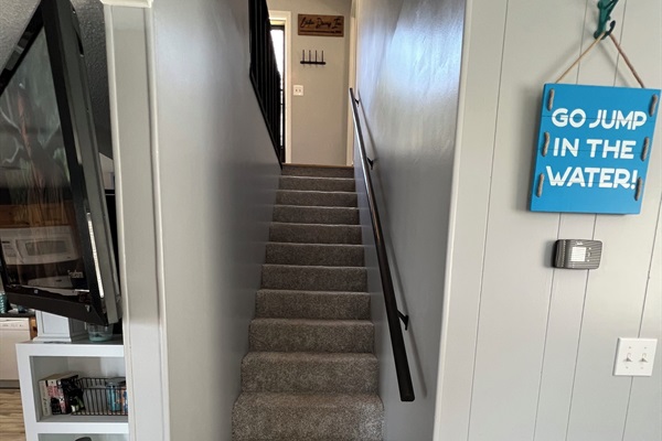 Stairway to main level.