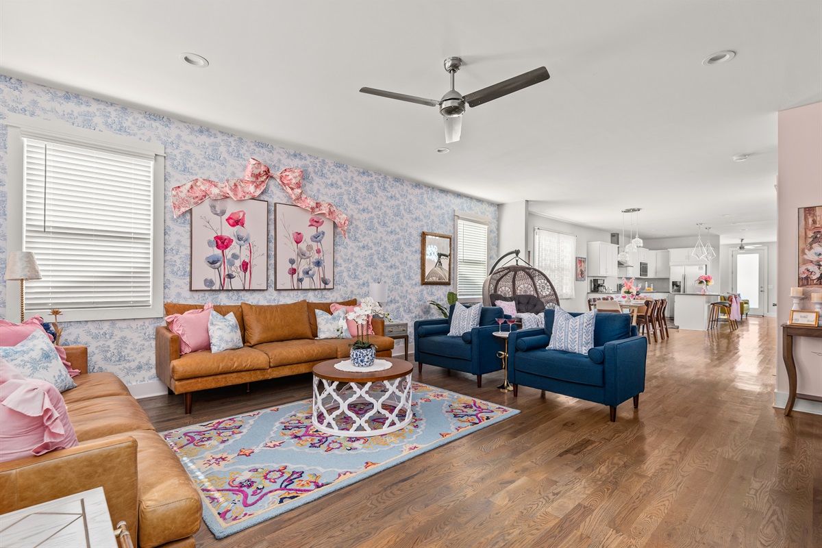 Two Full Size Sofas + Side Chairs