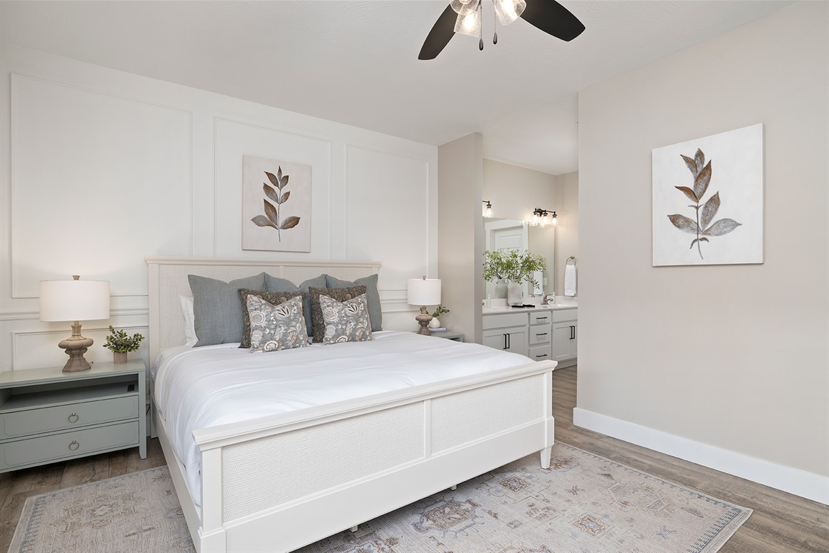 Main level king bedrrom #2 w/ ensuite bath