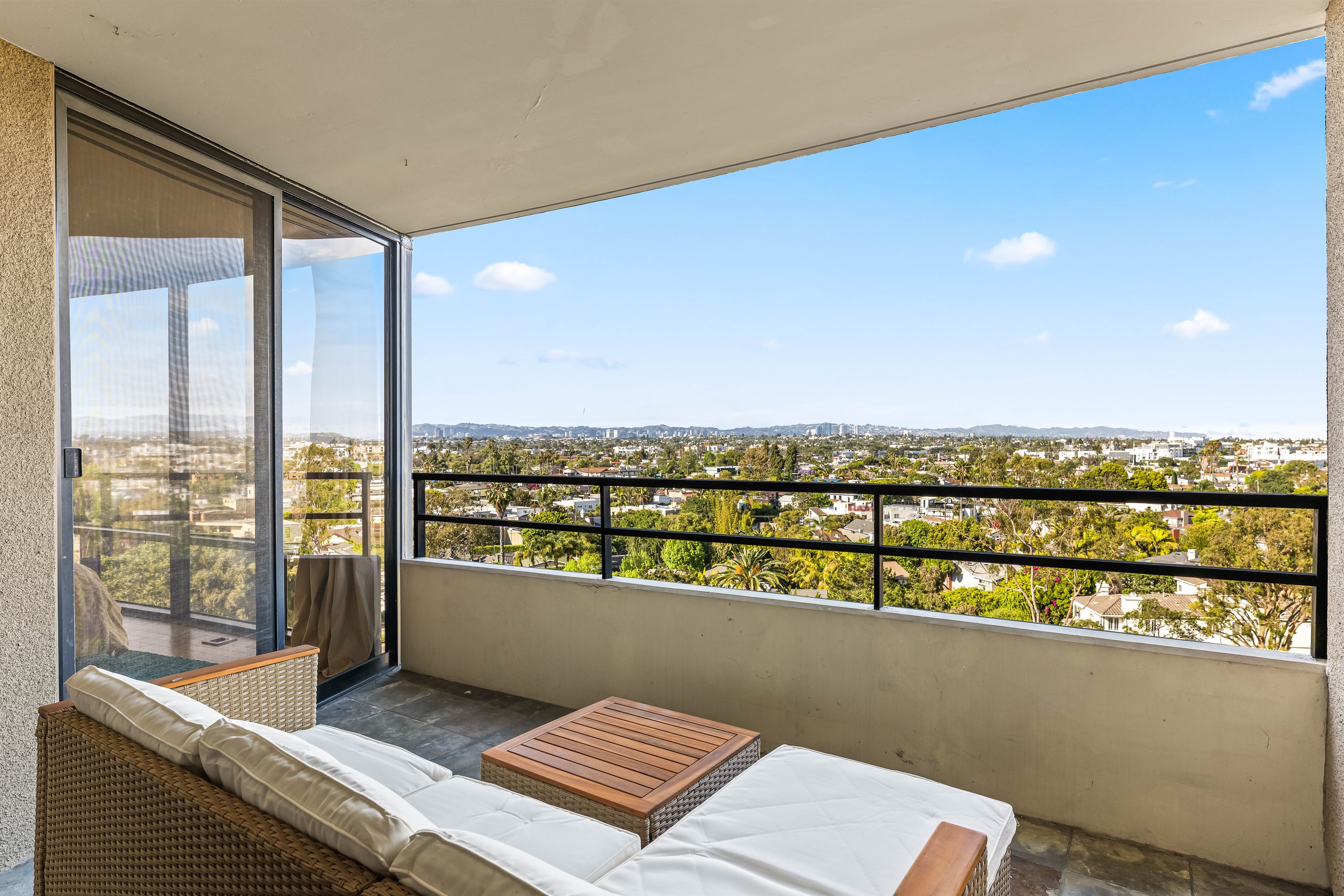 Enjoy admiring the view, where the Hollywood sign can be seen on a clear day