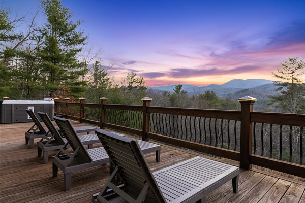 Soak up the sun on the comfy sun loungers while the mesmerizing mountain views take your breath away.
