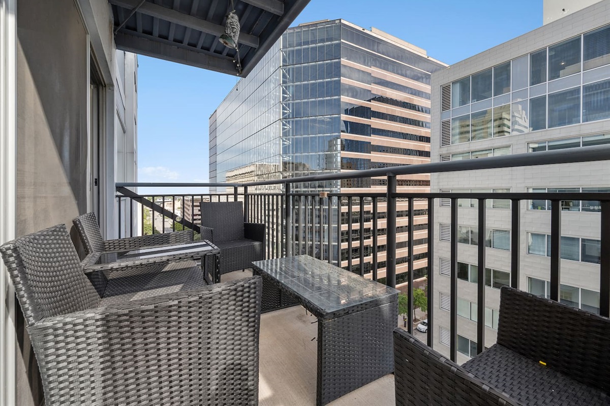 Beautiful Downtown views from your spacious patio!