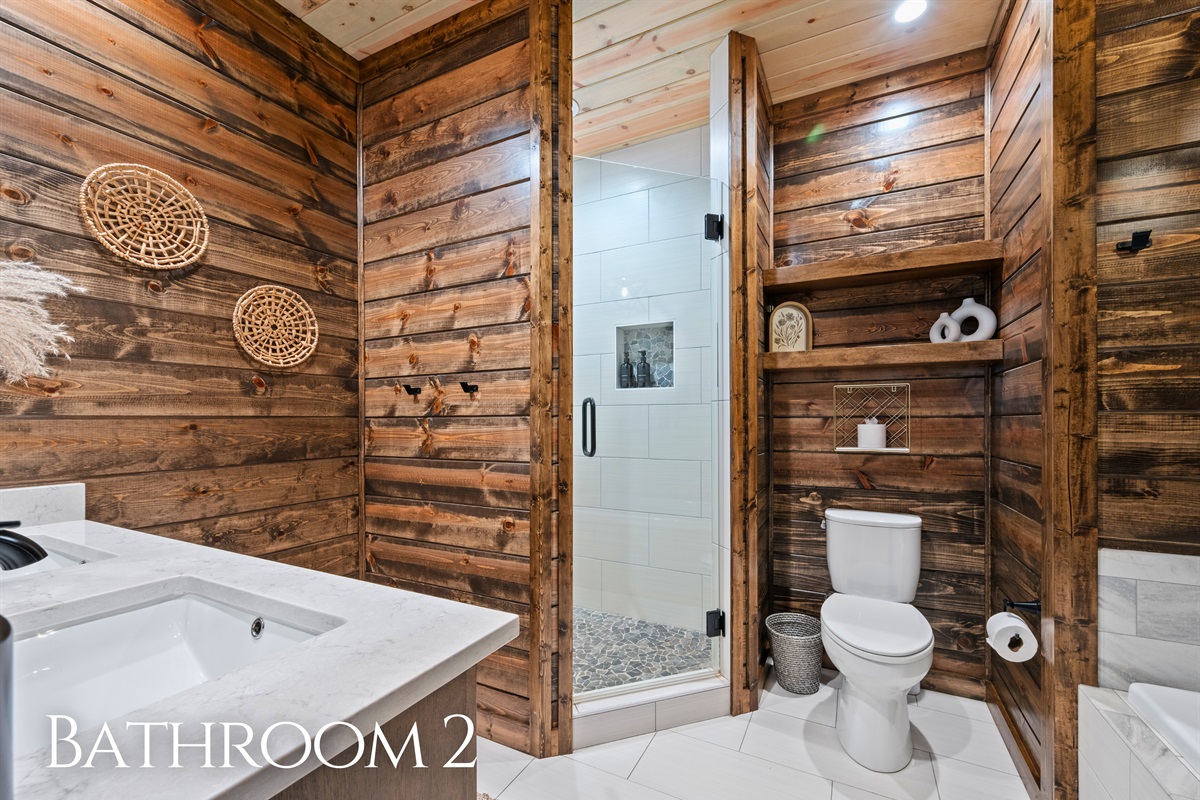 This bathroom keeps things simple and convenient, with a clean layout and plenty of space for your everyday essentials.