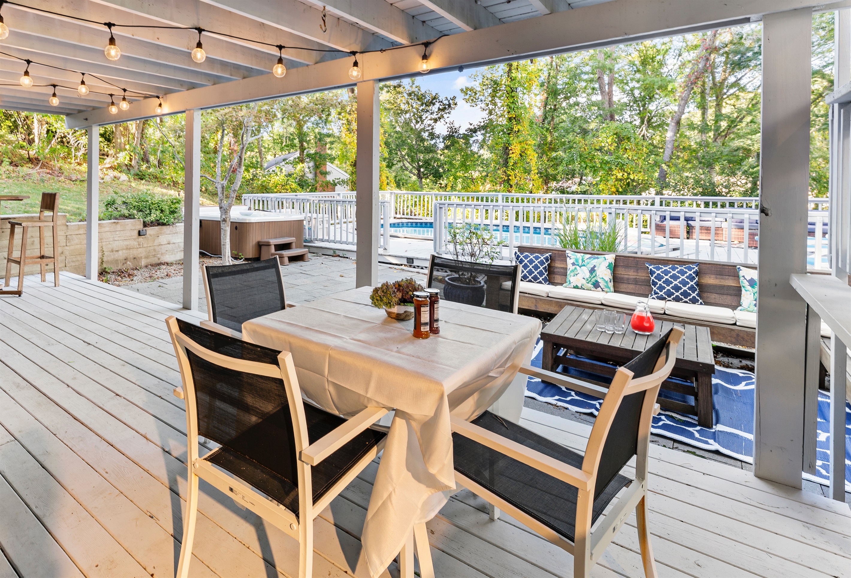 Relax and recharge in your inviting outdoor lounge, where the breeze and tranquility meet.