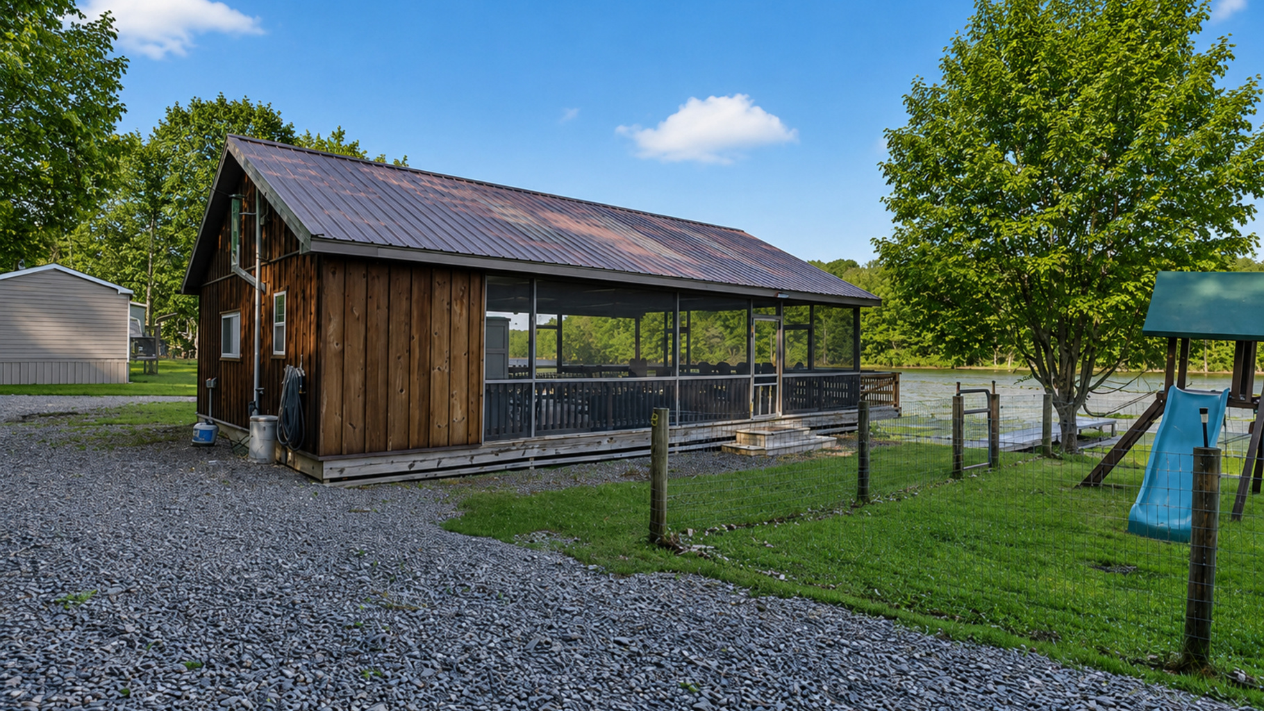 screened in pavilion