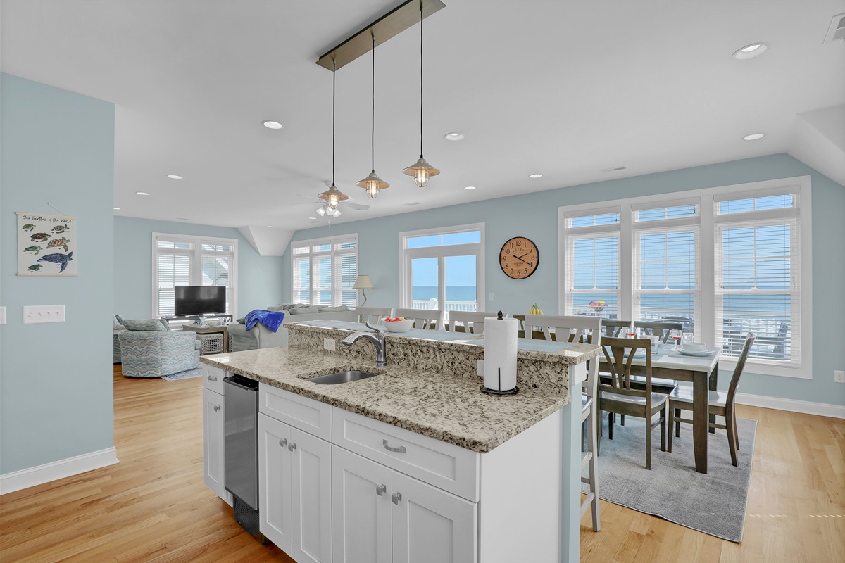 An expansive open floor plan designed for effortless hosting and entertaining.