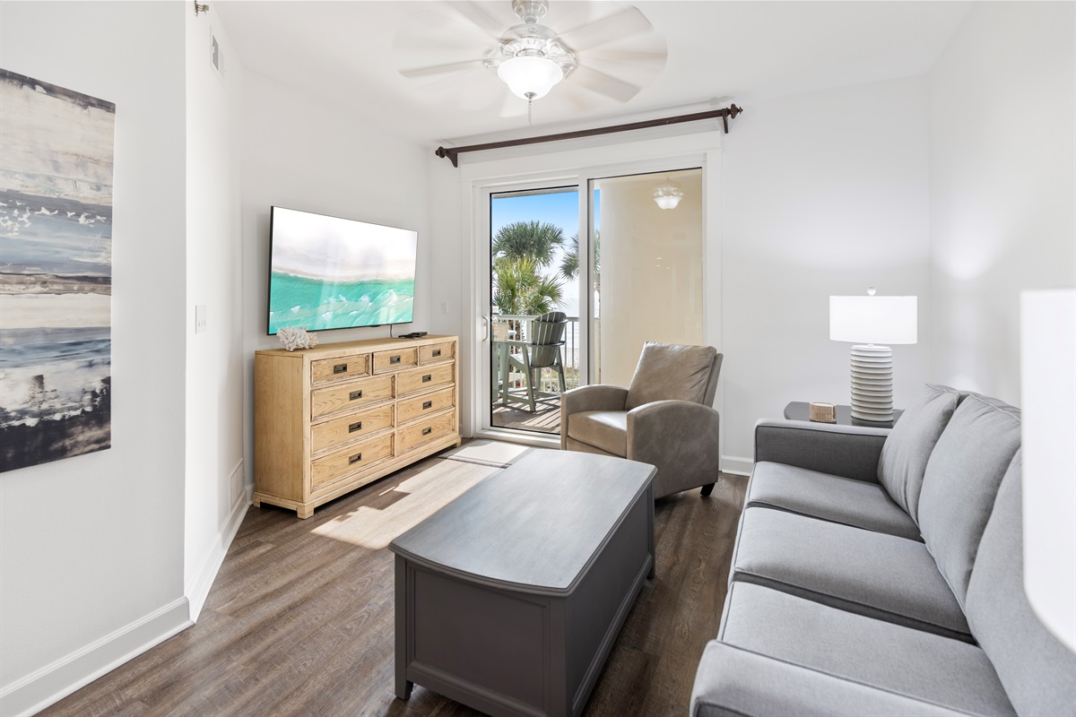 Gulf-Front Living Room