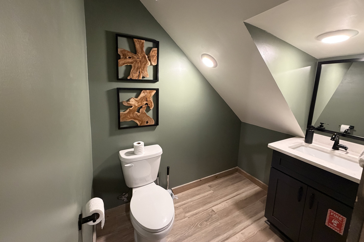 Half bathroom upstairs