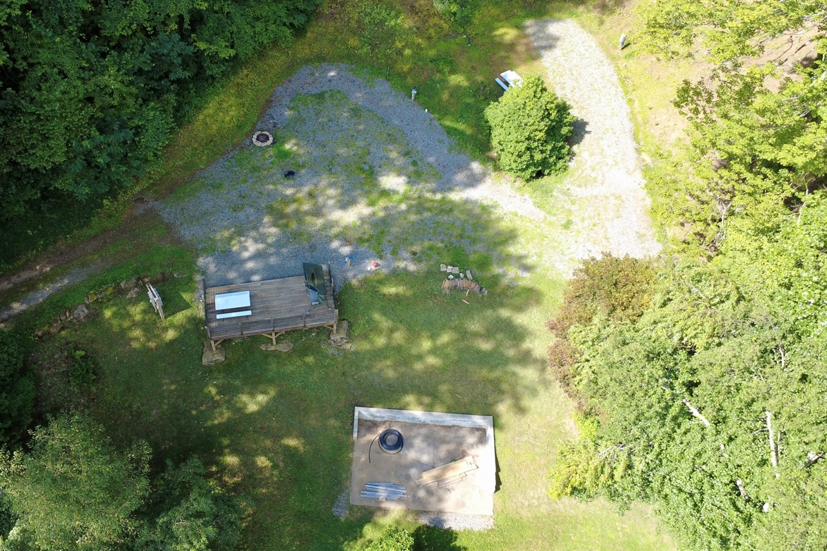Sites 1, 2 & 3 — close enough for campfire laughs, far enough for a little privacy.