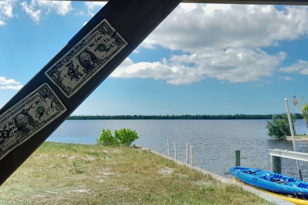 Leave a dollar with a message to see on your next visit