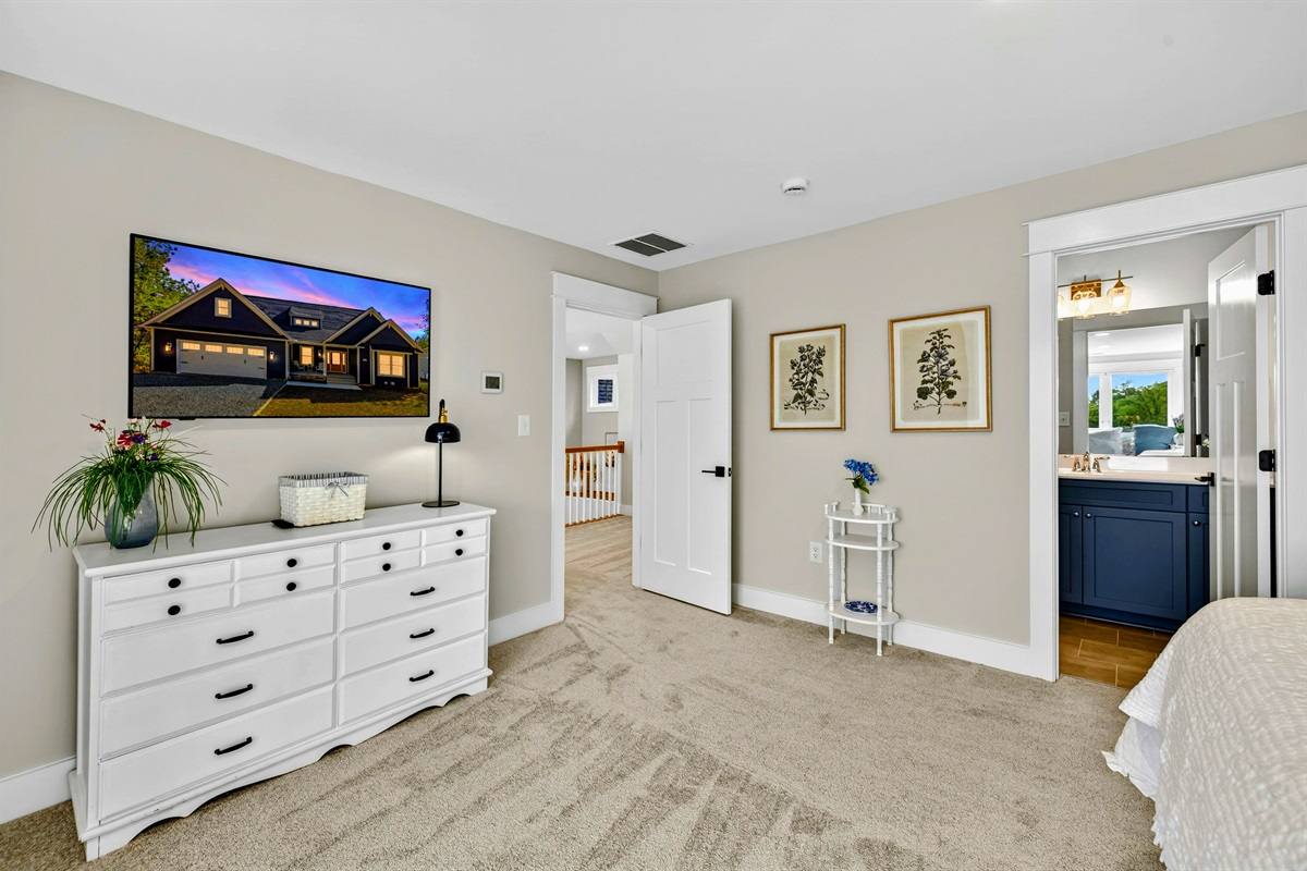 Every bedroom in Blueberry Bay has a large flat screen tv (even the bunk room!) we spoil our guests!