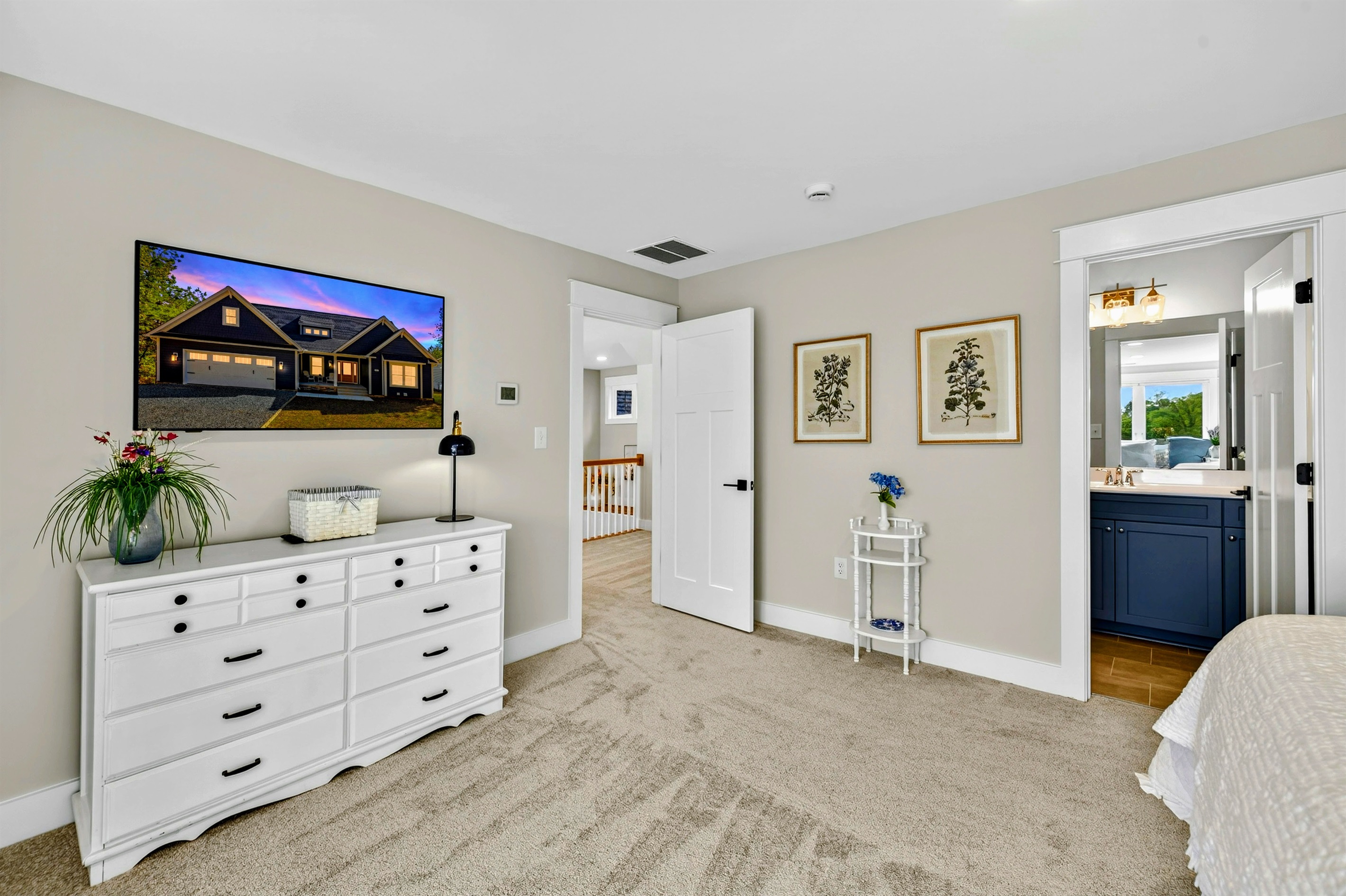 Every bedroom in Blueberry Bay has a large flat screen tv (even the bunk room!) we spoil our guests!