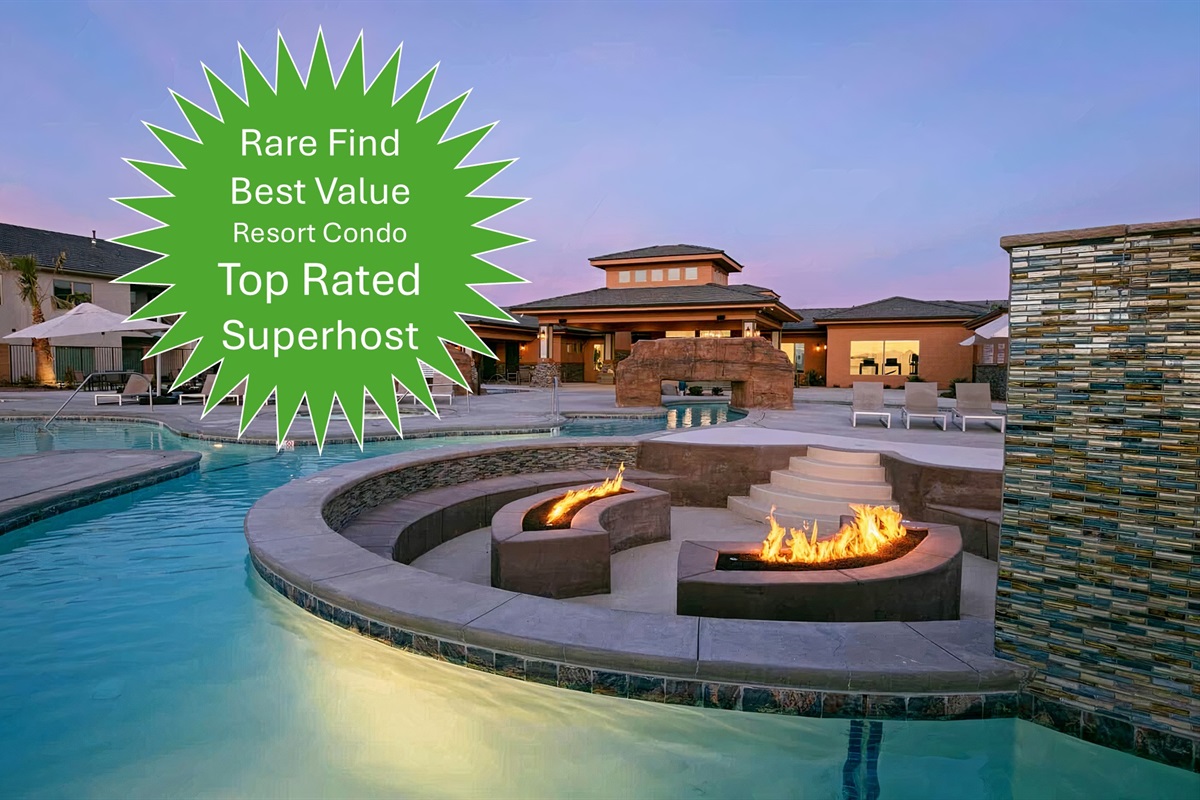 🔥🌊 Resort nights hit different here
Unwind in the heated pool, soak under the desert sky, and end the evening by the fire—this is the kind of vacation you remember long after you’re home.