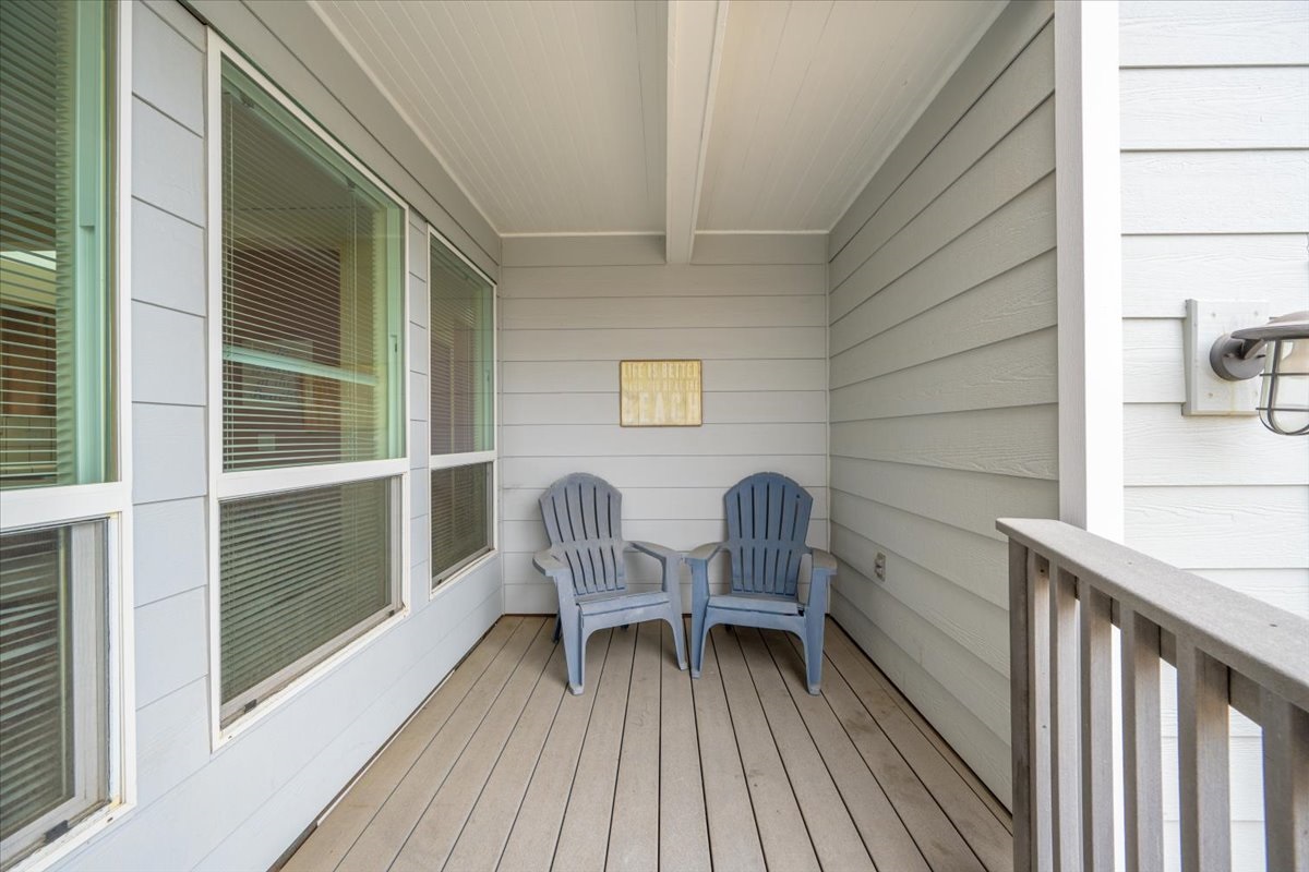 Seating off front entry