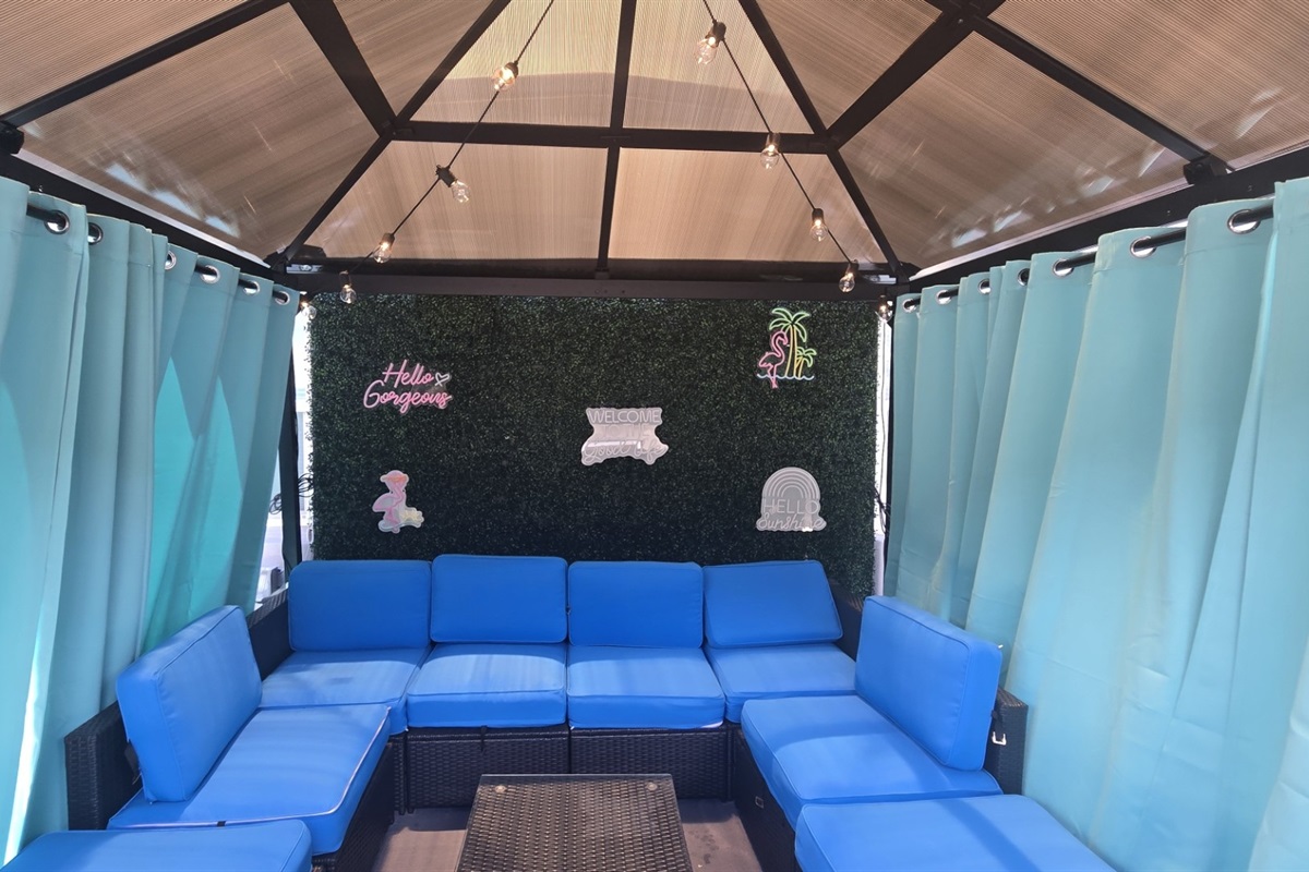 Gazebo with Outdoor Furniture