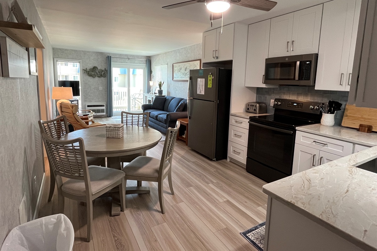 Front Door to Kitchen and Living Room