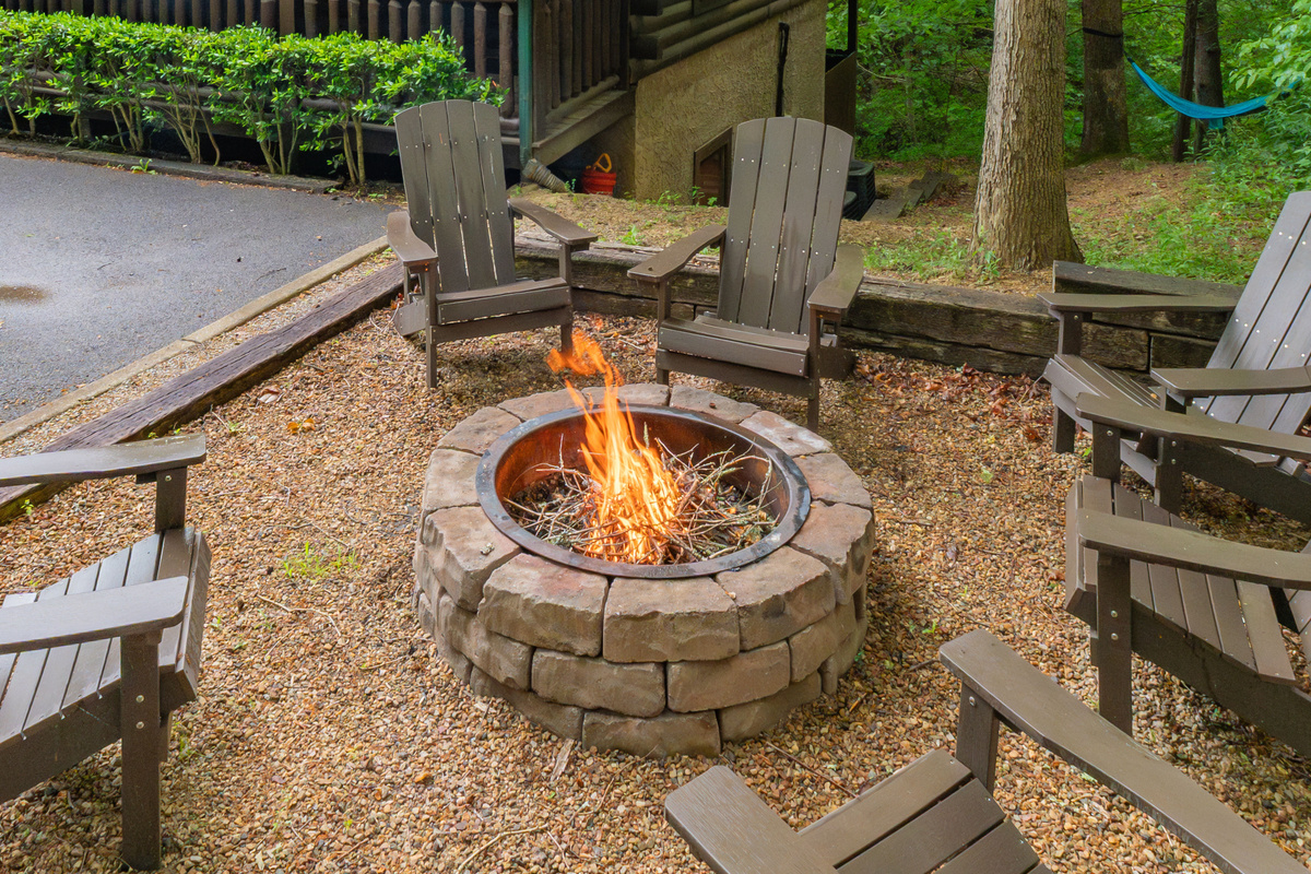 End your evening with making memories around our private fire pit.