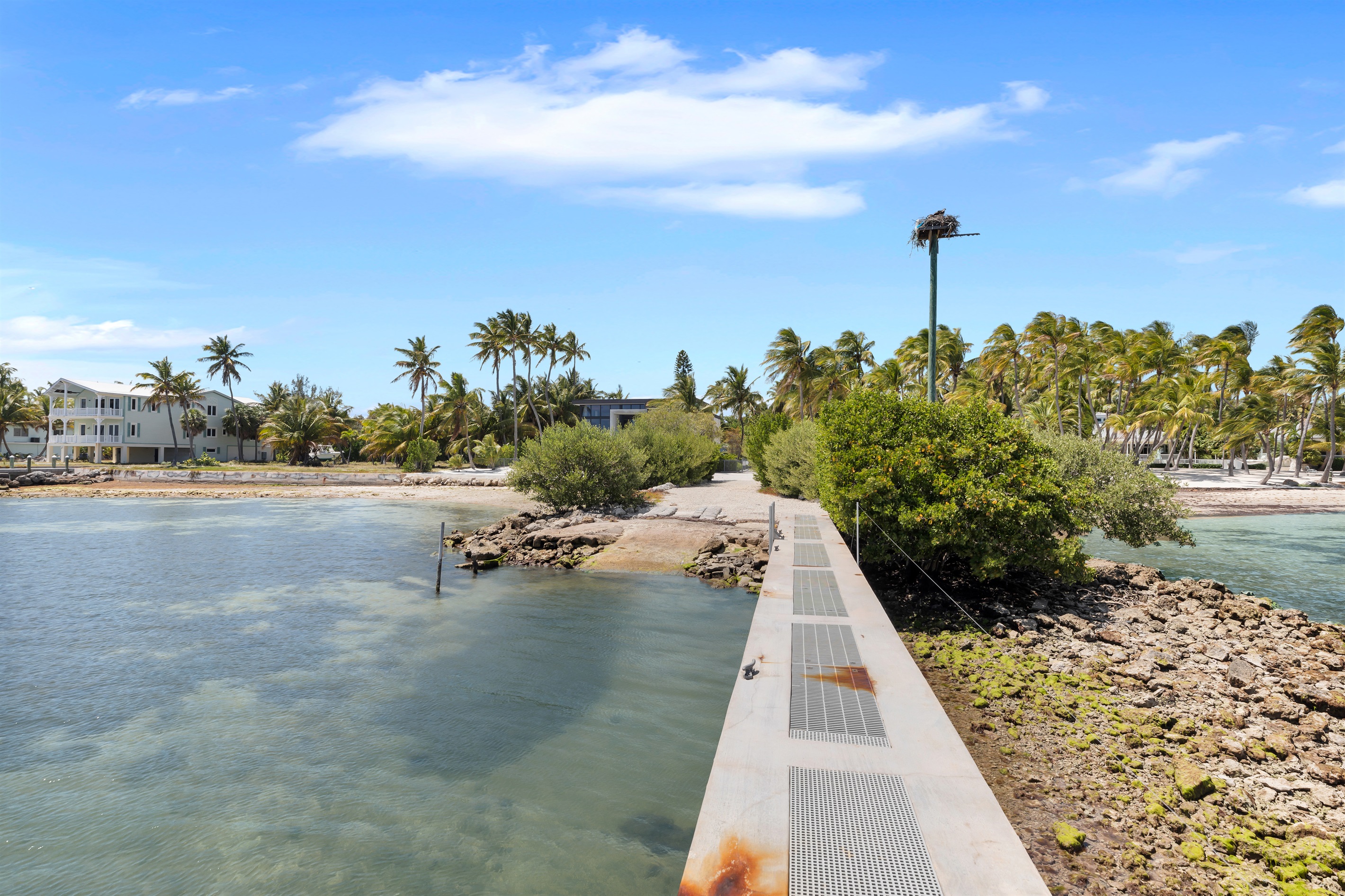 Dock and boat ramp