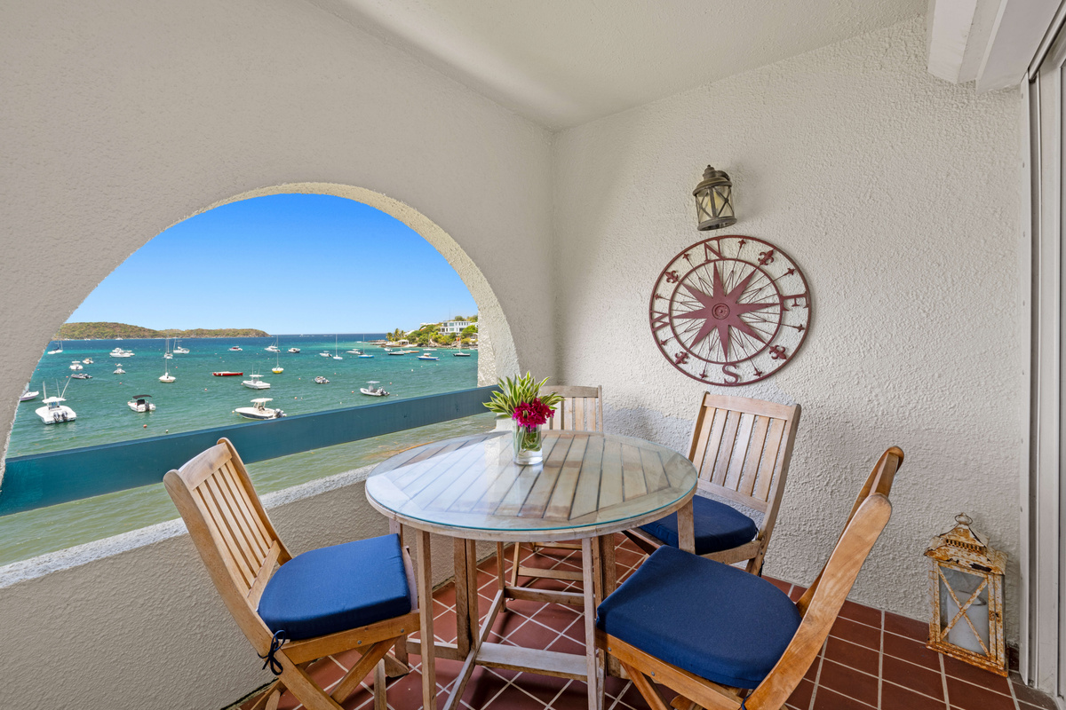 Your private outdoor oasis overlooking the sparkling Caribbean Sea.