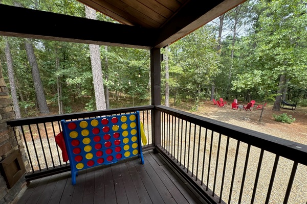 Connect four and fresh mountain air.