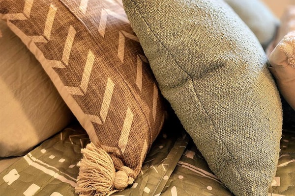 Extra pillows and cushions for added comfort.