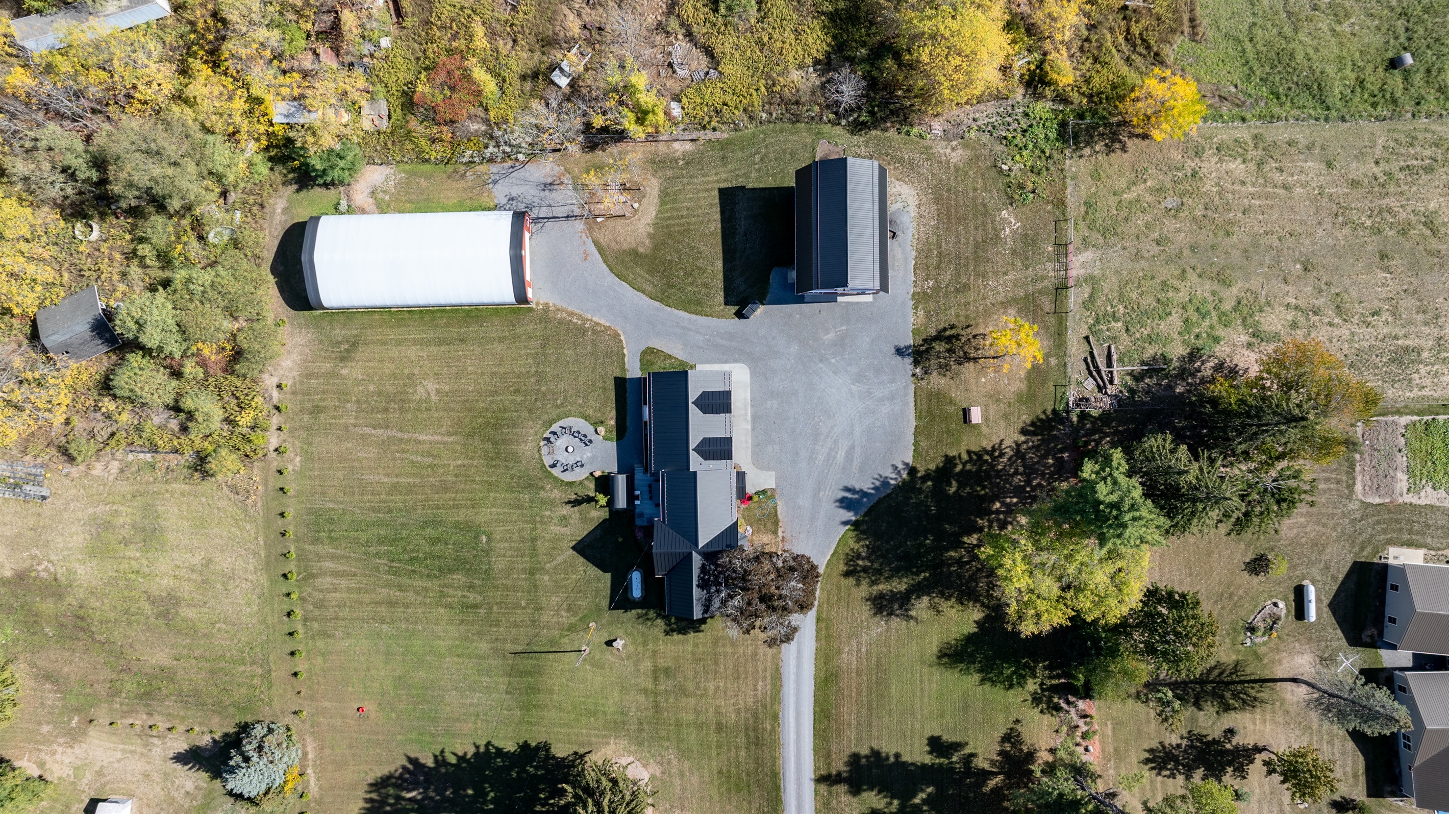 Bird’s-eye look at this peaceful countryside estate — ideal for a serene Finger Lakes getaway