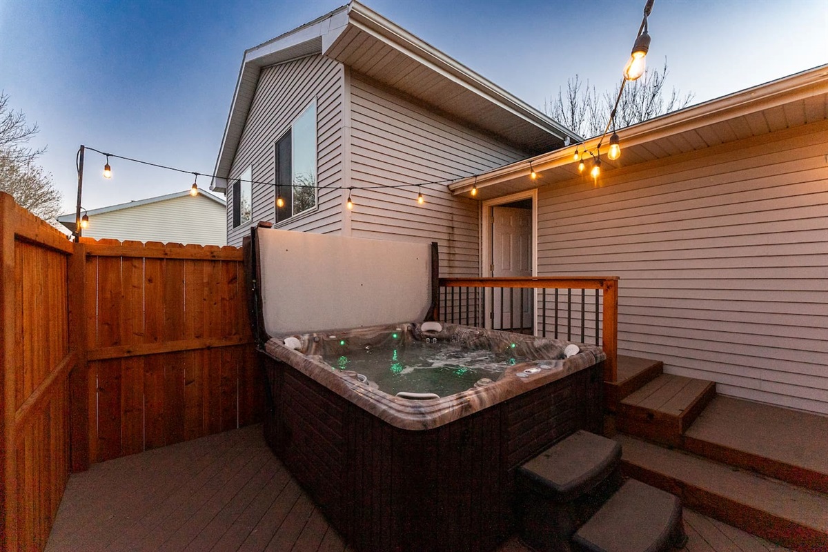 Private hot tub!