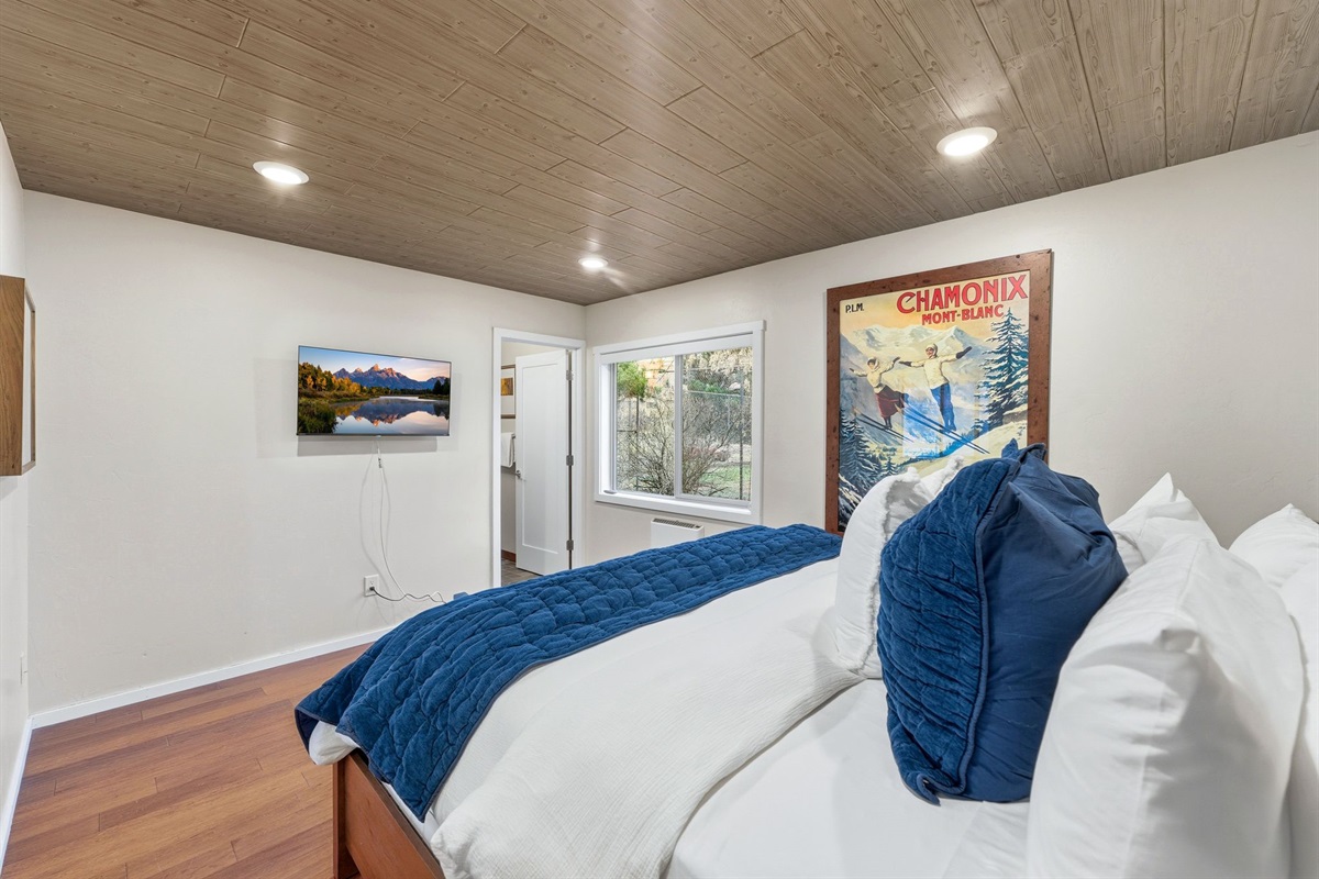 This is your private retreat after long days outside—soft bedding, a real king mattress, and space to spread out so you wake up rested, not cramped or sore.