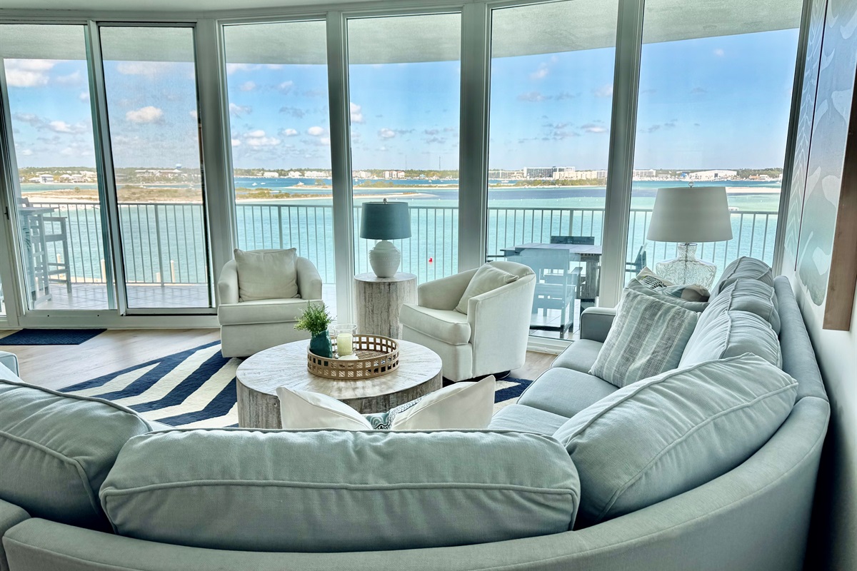 And what a view from our huge living area!