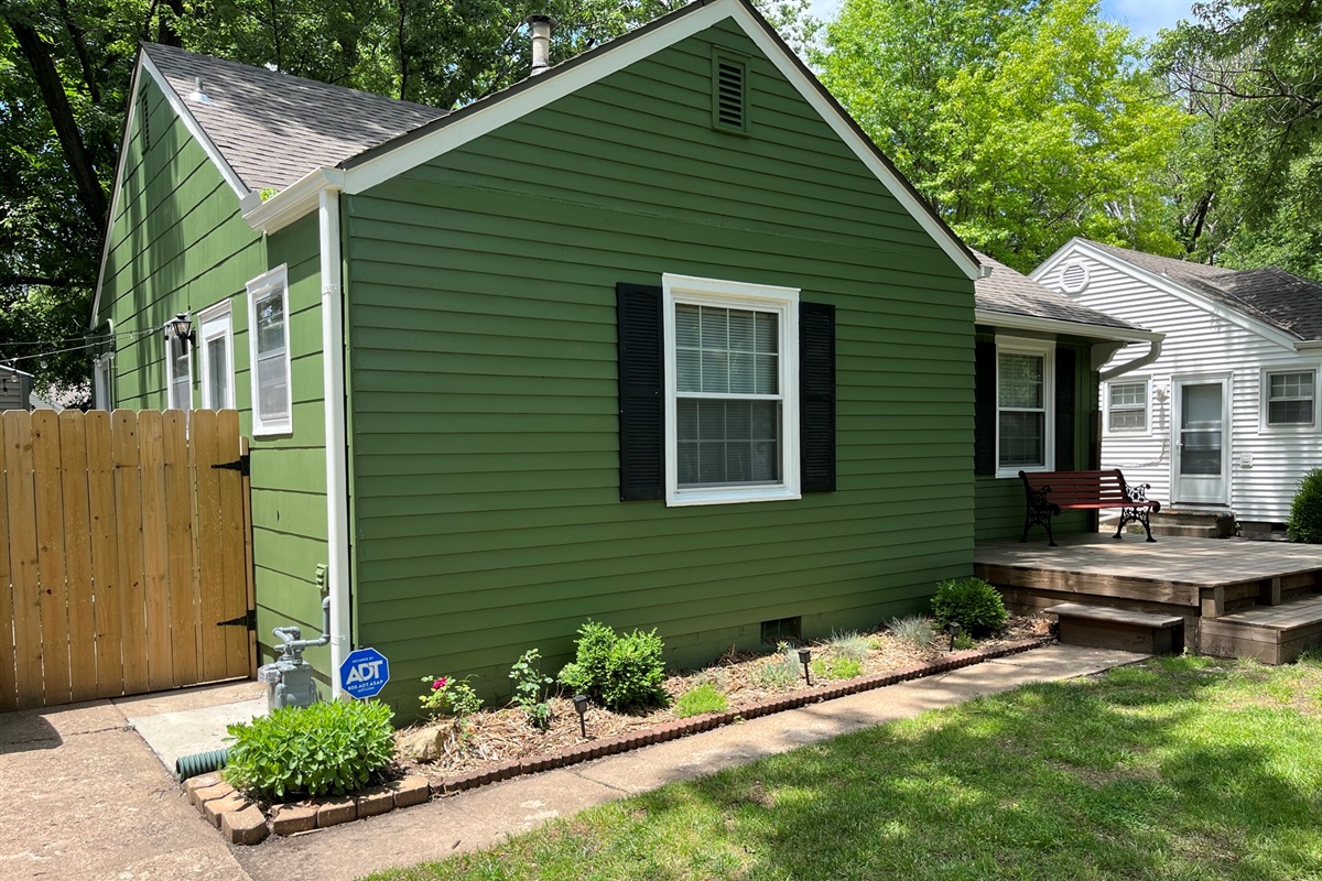 Our adorable house from the back! Beautiful from every angle.