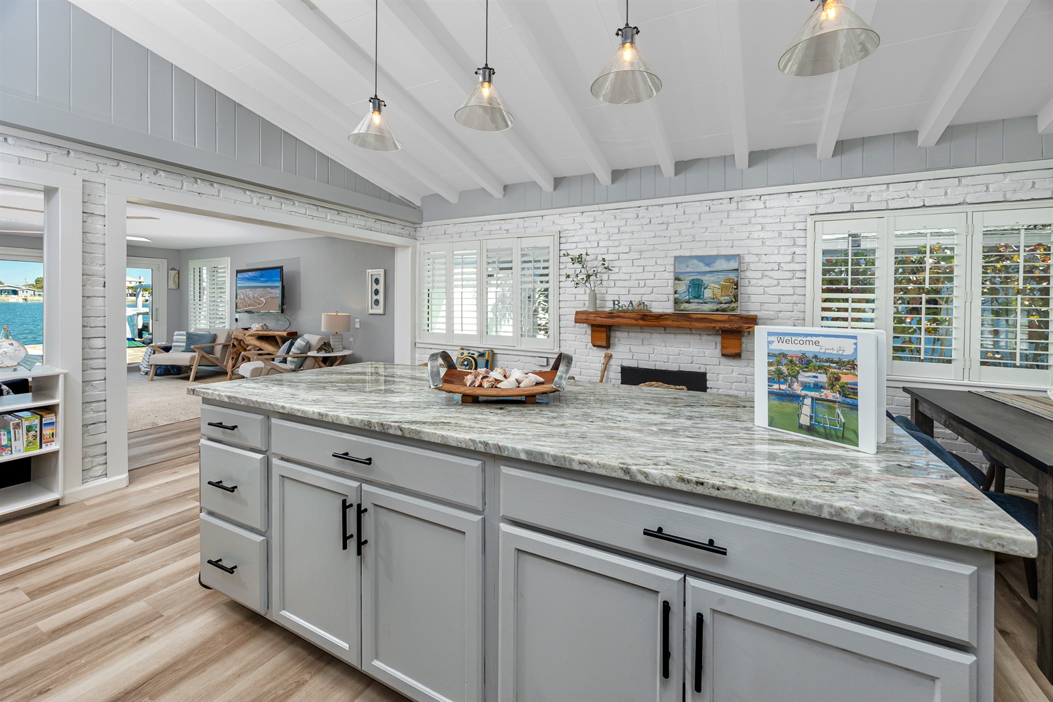 Spacious Kitchen Island