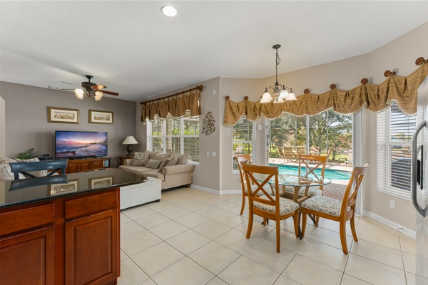 View from Kitchen into Gathering Room