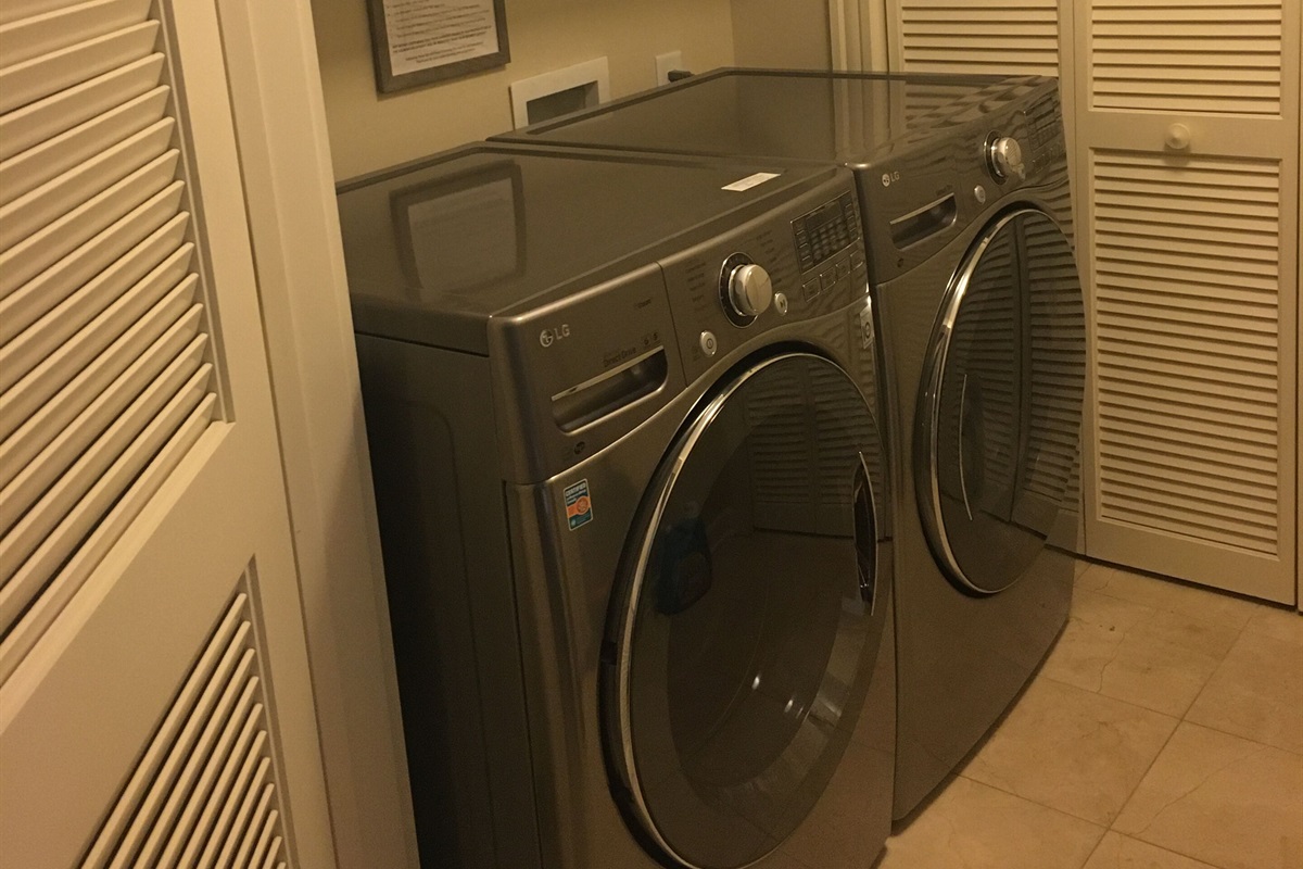 New washer and dryer purchased in October 2019