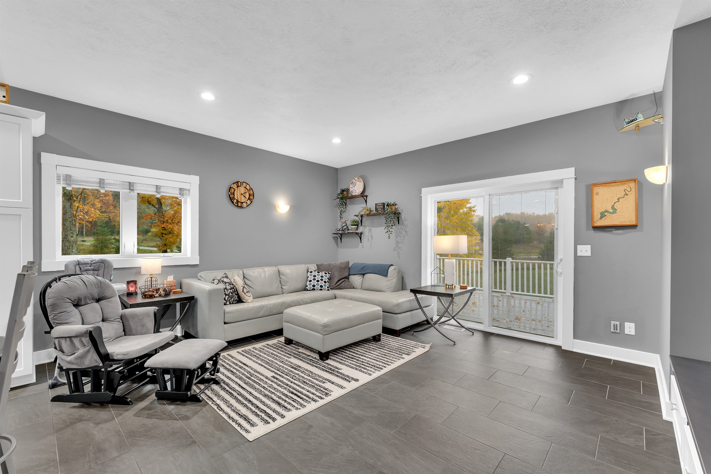 Living Room with Slider to patio