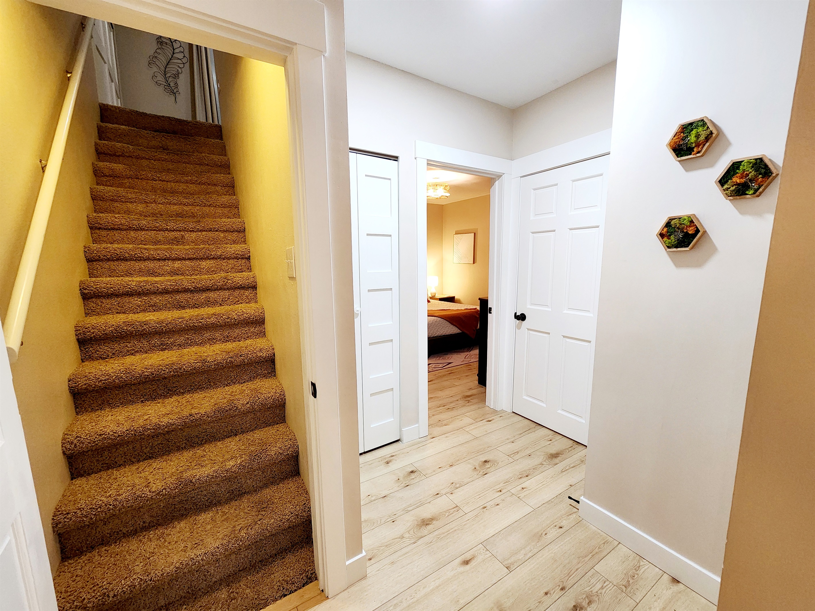 Master bedroom and ensuite bath upstairs