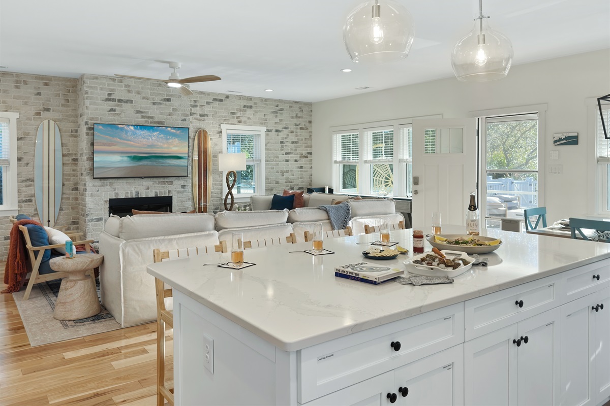 Your designated chef can prepare meals and even watch TV with the group!