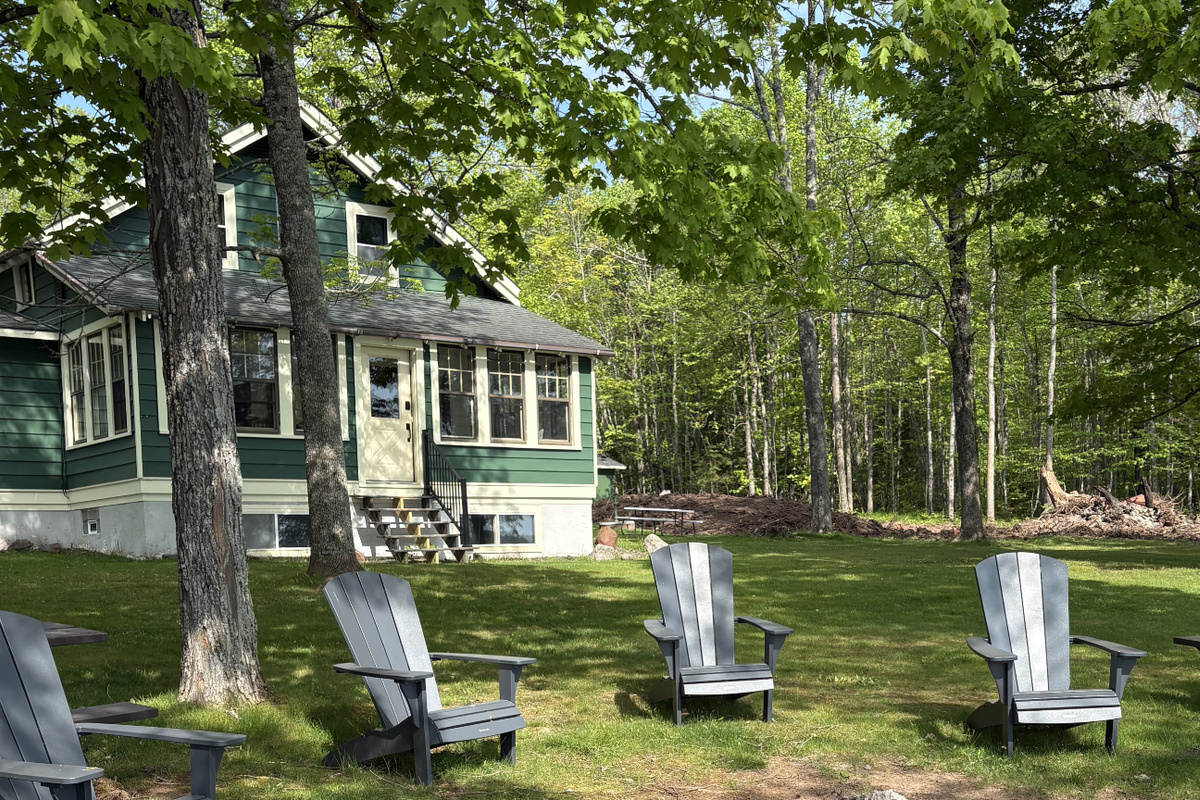 Gather around the lakeside fire pit after a day on the water or trails.